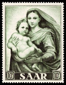 Saar 1954 352 Raffael - Sixtinische Madonna