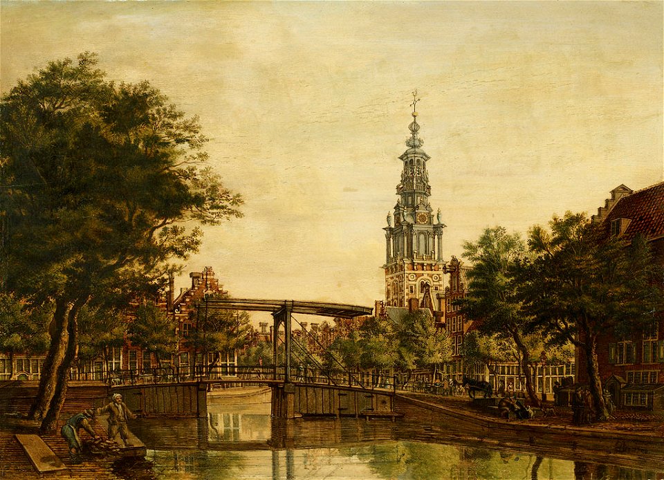 SA 27036-De Zuiderkerkstoren gezien van de Houtgracht-De Zuiderkerk