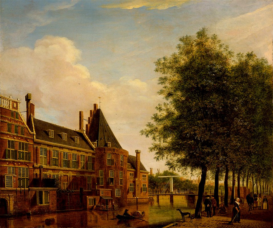 SA 8422-De Kloveniersdoelen aan de Amstel-De Kloveniersburgwal op de hoek van de Amstel met de toren Swijgh Utrecht