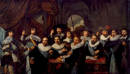 SA 7314-Schutters van de compagnie van kapitein Dirck Tholinx en luitenant Pieter Adriaensz. Raep (fragment)-Korporaalschap van kapitein Dirck Theulingh en luitenant Pieter Adriaensz Raep (fragment)