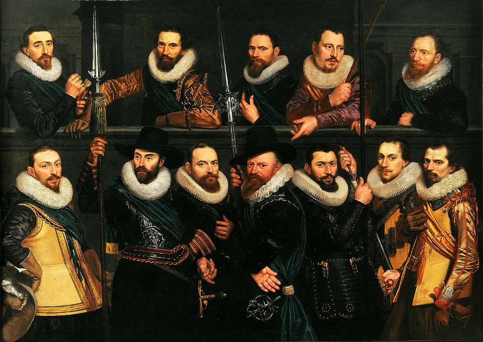 SA 9909-Schutters van de compagnie van luitenant Pieter Pietersz Hasselaer-Korporaalschap van luitenant Pieter Pietersz Hasselaer