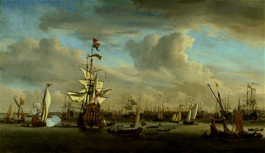 SA 7421-De Gouden Leeuw op het IJ voor Amsterdam