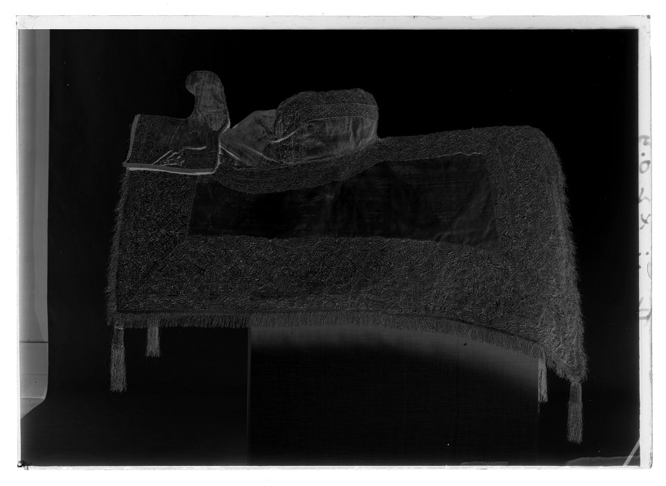 Sadeltäcke rött - Livrustkammaren - 27224-negative