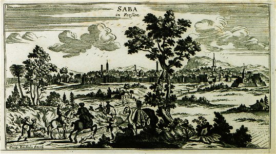 Saba in Persien - Peeters Jacob - 1690. Free illustration for personal and commercial use.