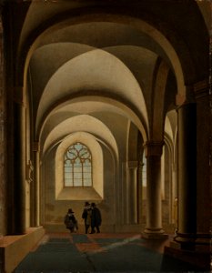 De westelijke traveeën van de zuidelijke beuk van de Mariakerk te Utrecht Rijksmuseum SK-A-1189