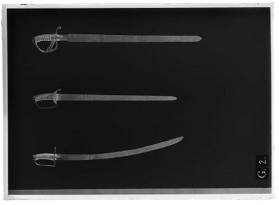 Sabel, fäste Tyskland 1700-talets mitt , Klingan 1700-talet - Livrustkammaren - 9335-negative
