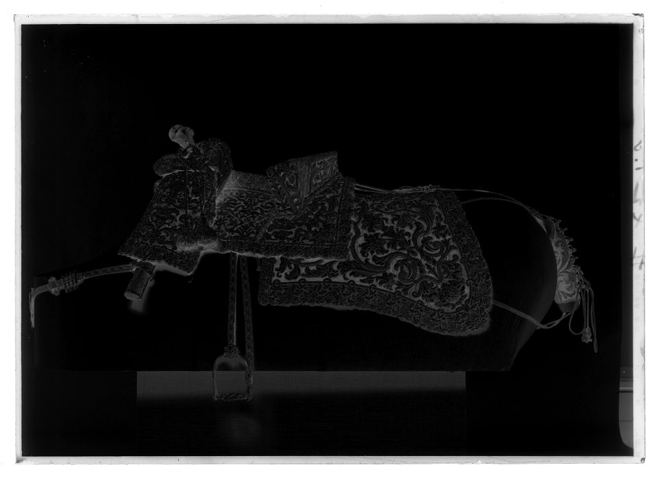 Sadel, bomsadel - Le Plaie - Livrustkammaren - 1535-negative