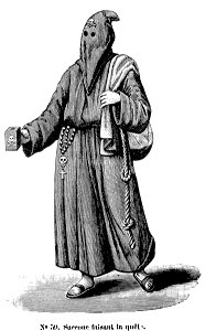 Saccone faisant la quête