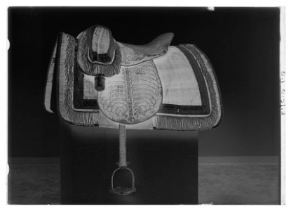 Sadel, engelsk sadel, 1800-1850 - Livrustkammaren - 44448-negative