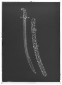 Sabel, kilij, Turkiet, 1600-talet - Livrustkammaren - 10547-negative
