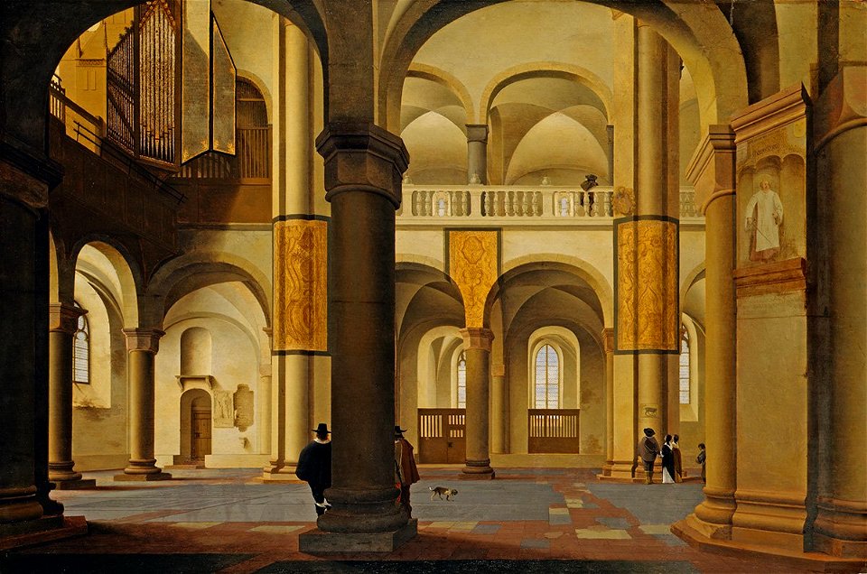 Saenredam - Inneres der Sankt Marienkirche in Utrecht, 1638