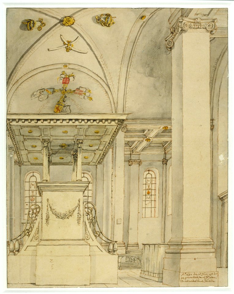 Saenredam - Interior of the Nieuwe Kerk in Haarlem, PJS 1 di (PK)
