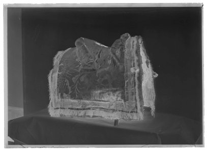 Sadelklädsel, röd - Livrustkammaren - 43344-negative