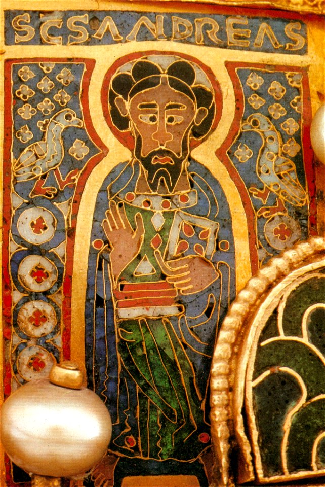 Saint Andrew on the Holy Crown of Hungary