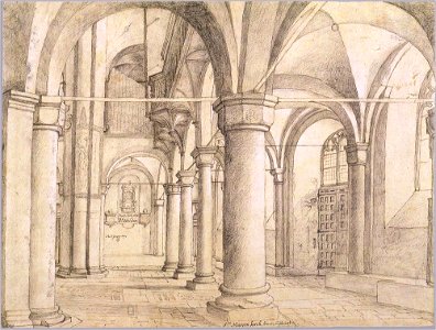 Saenredam - S.te Marijen kerck, binnen uijttrecht, 1636, Institut Néerlandais