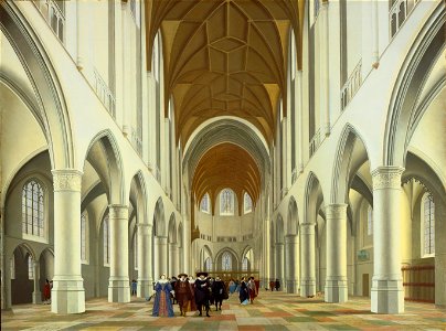 Pieter Jansz. Saenredam, Dutch (active Haarlem and Utrecht) - Interior of Saint Bavo, Haarlem - Google Art Project