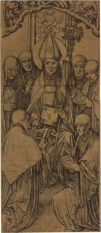 Saint Augustine with Six Canons by Albrecht Dürer Museum Boijmans Van Beuningen D I 183 (PK)