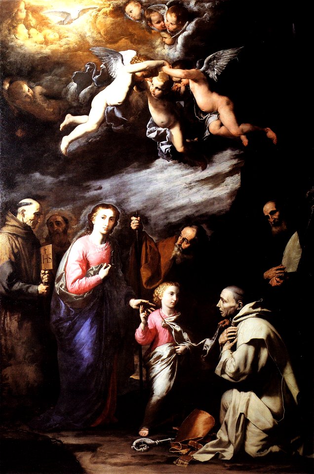 Sacra Famiglia e Santi - Jusepe de Ribera (Naples)