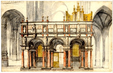 Saenredam - Rood screen in Sint-Janskerk at 's-Hertogenbosch, 1883,0714.102