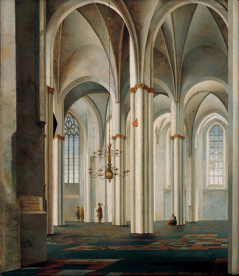 Pieter Jansz. Saenredam - Interior of the Buurkerk, Utrecht - Google Art Project