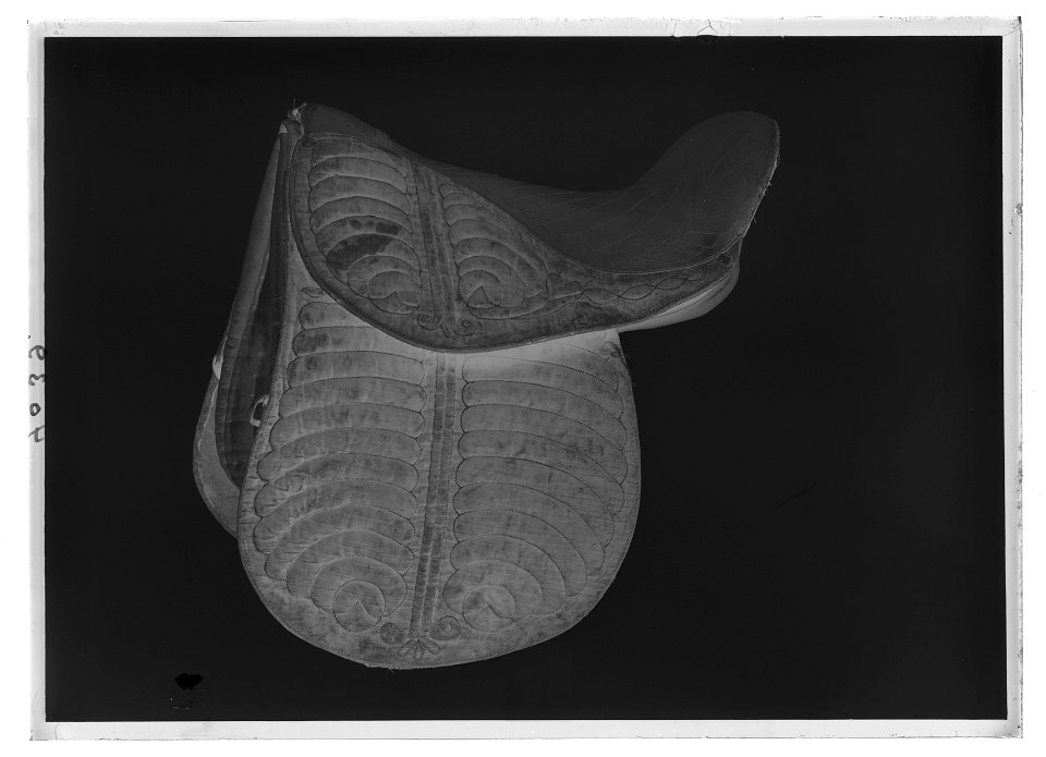 Sadel, engelsk sadel, 1800-1850 - Livrustkammaren - 34947-negative