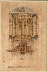 Saenredam - Die Orgel in der St. Laurenskerk in Alkmaar, 8566