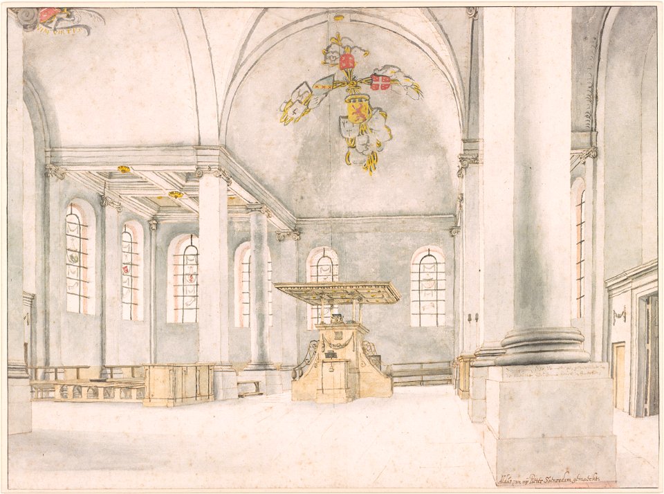 Saenredam - Interior of the Nieuwe Kerk of Haarlem, 1650, 2010.108
