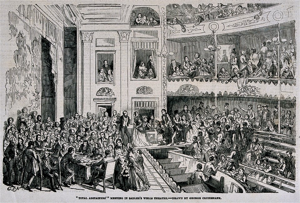 Sadlers Wells Theatre interior 1854