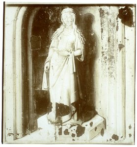 Saint Agnes by the Master of the Rotterdam Saint John on Patmos Museum Boijmans Van Beuningen 1083 verso (OK)