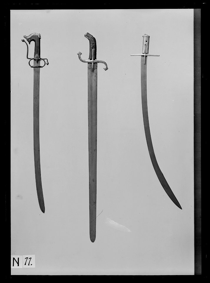 Saif, arabiskt kulturområde, Klingan europeisk (enl.inv 1867 indisk) - Livrustkammaren - 69267