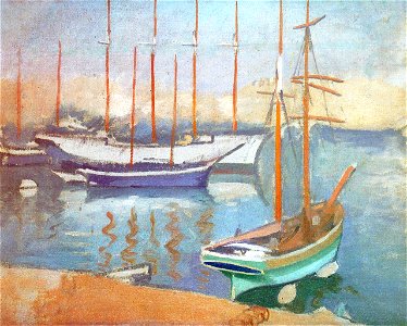 Sailboats in Marseille Albert Marquet