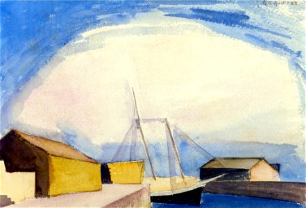 Sailboat. George Copeland Ault