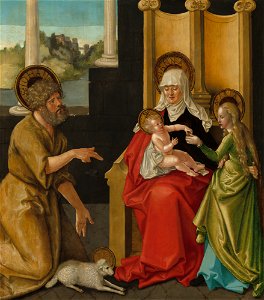 Saint Anne with the Christ Child, the Virgin, and Saint John the Baptist A29067. Free illustration for personal and commercial use.
