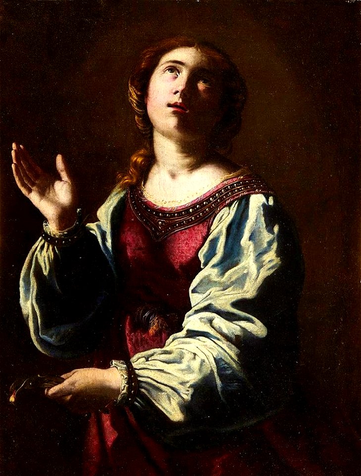 Saint Apollonia by Artemisia Gentileschi ca. 1642-1644