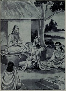 Sage Vashista gives guidance to King Karalajanaka