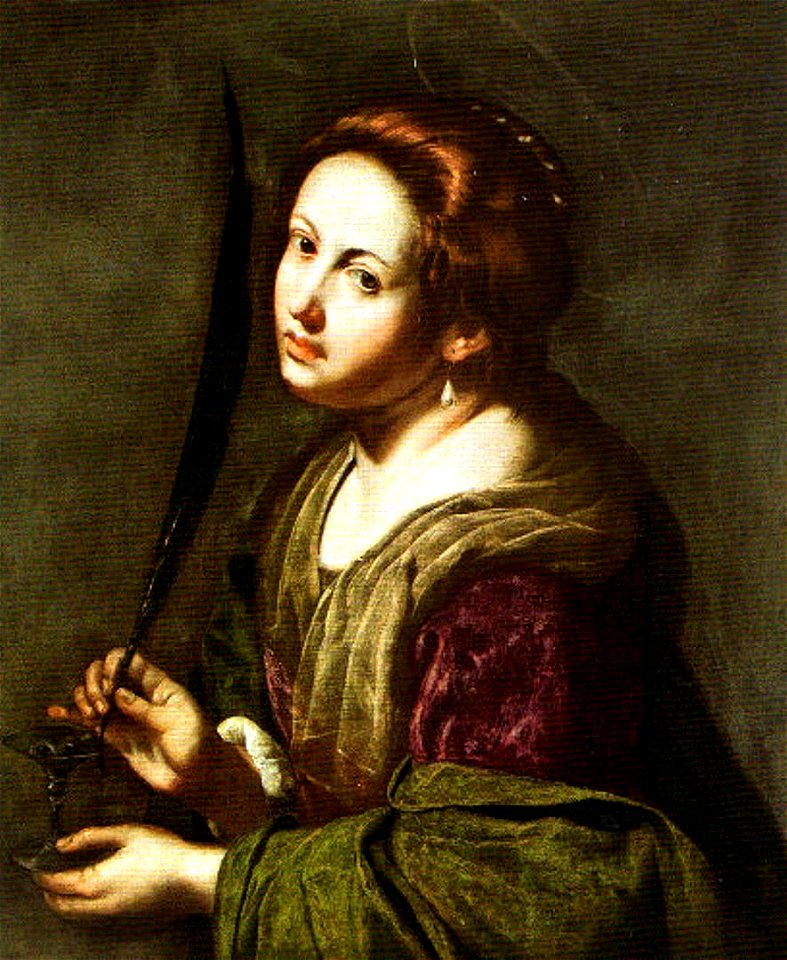 Saint Lucy by Artemisia Gentileschi ca. 1636-1638
