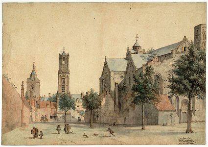Saenredam - The Mariaplaats in Utrecht, O 079, 1636