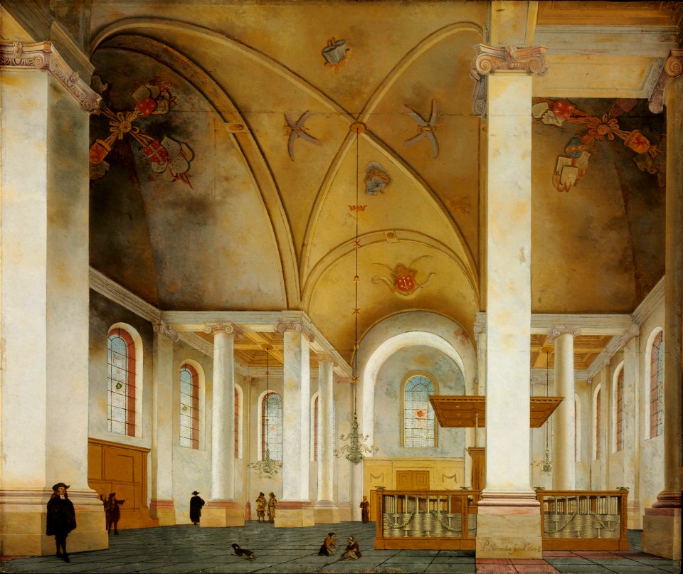 Pieter Saenredam - The Nieuwe Kerk in Haarlem - Google Art Project