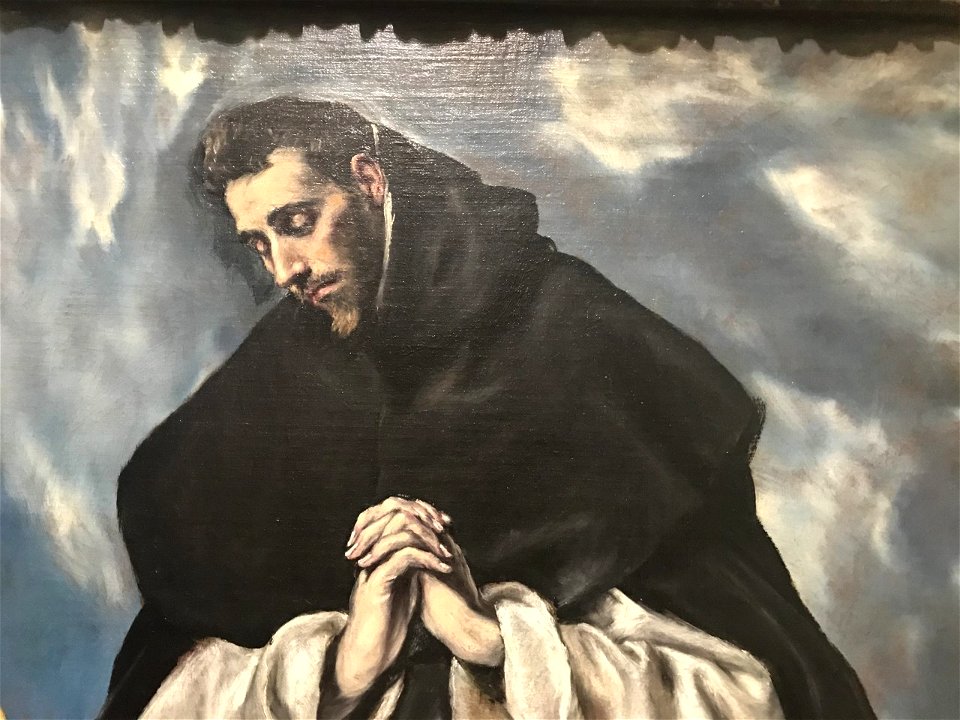Saint Dominique en prière détail