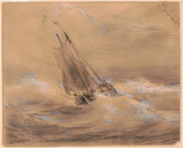 Sailboat on rough seas) - G.R. Bonfield LCCN2016645716