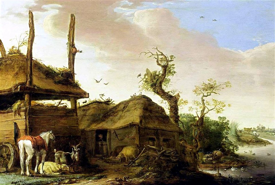 Saftleven Farmstead Near a Stream
