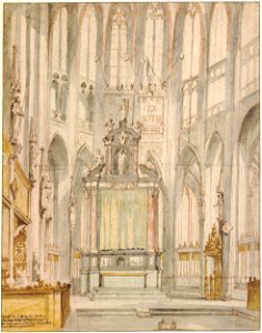 Saenredam - Choir and High Altar of Sint-Janskerk at 's-Hertogenbosch, 1895,0915.1300
