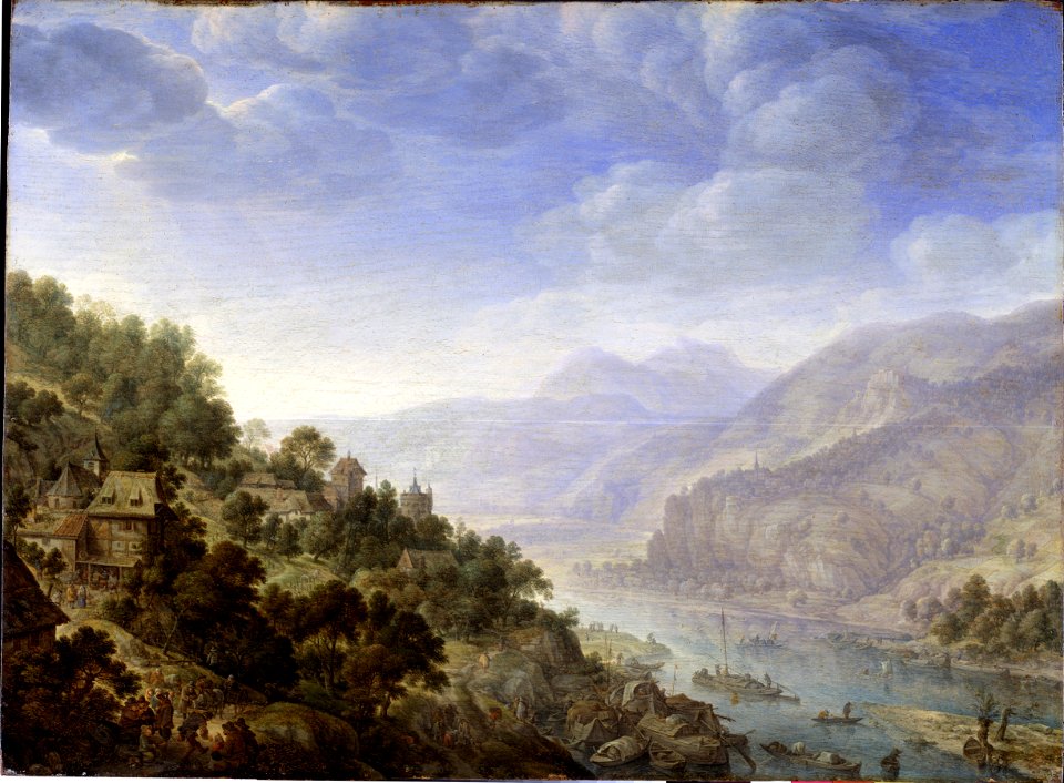 Saftleven, Herman - View on the Rhine - Google Art Project