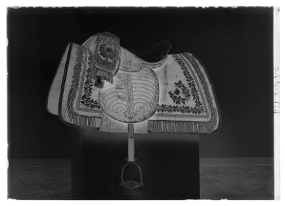 Sadel, engelsk sadel, 1800-1850 - Livrustkammaren - 70132-negative