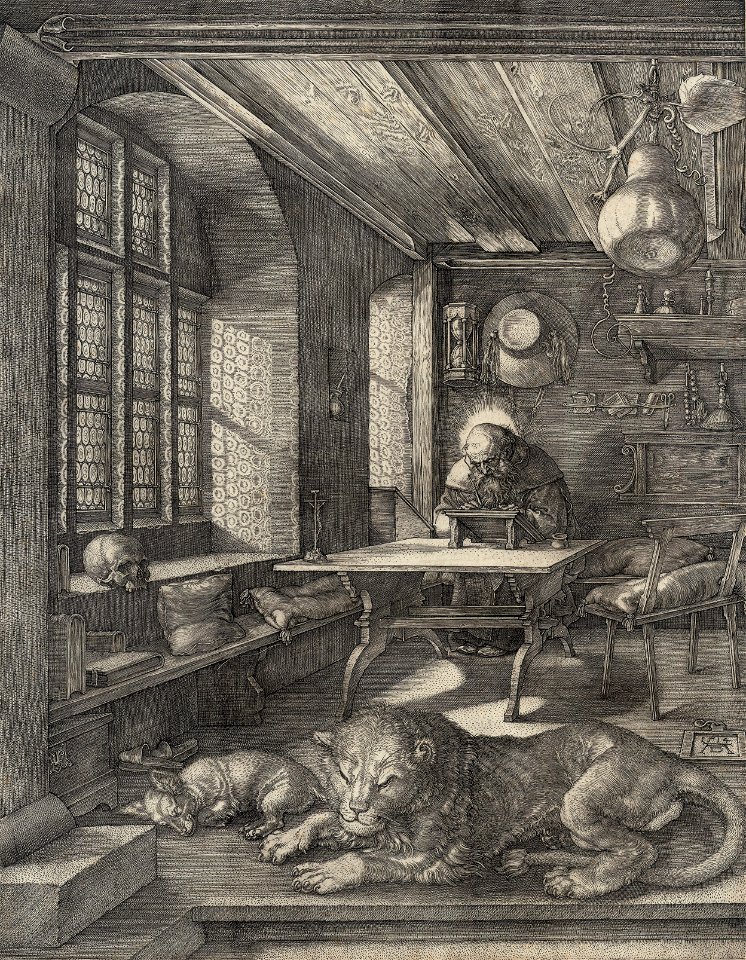 Saint Jerome in his Study