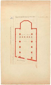 Saenredam - Ground-plan of the Sint-Petruskerk, 's-Hertogenbosch, RP-T-2007-105