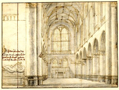 Saenredam - Interior of the Grote Kerk at Haarlem, 1895,0915.1302