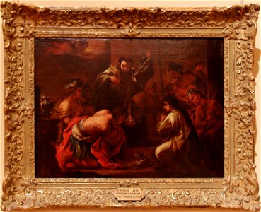 Saint François Xavier baptisant les indiens (avec cadre), Anonyme, Musée Goya