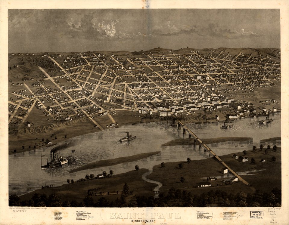 Saint Paul, Minnesota 1867. LOC 73693464