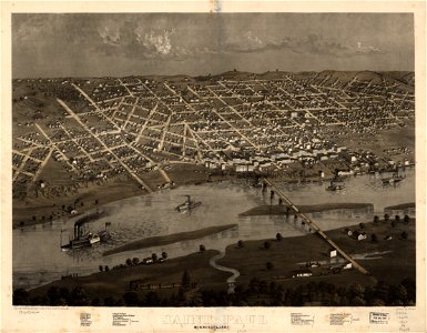 Saint Paul, Minnesota 1867. LOC 73693464